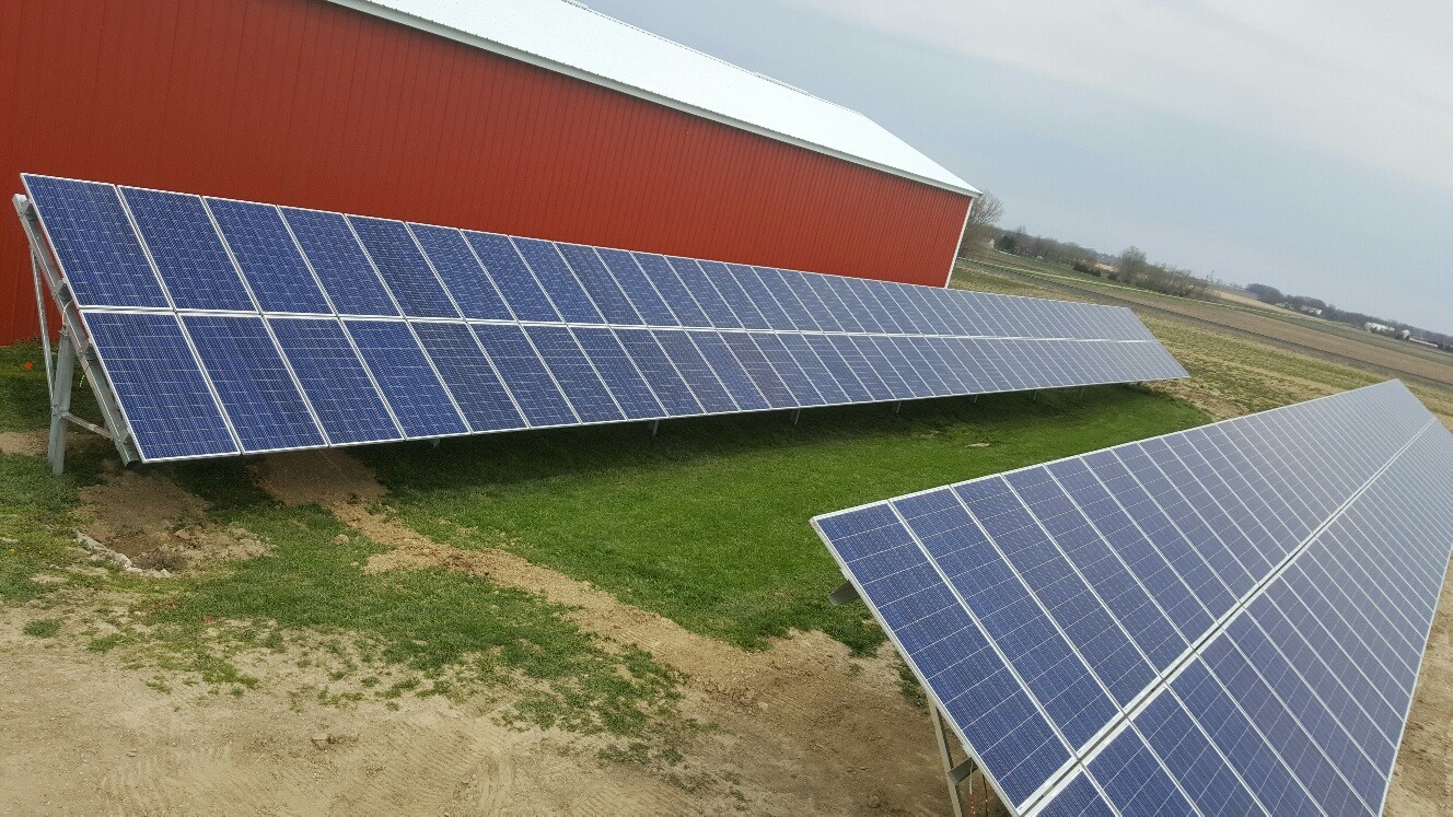 Agricultural solar array in Holland, MI