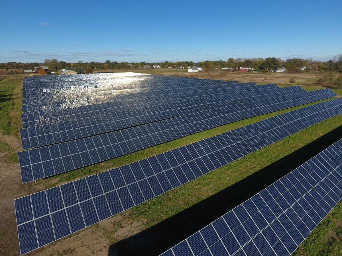 Harvest Solar farm in Lenawee, MI.