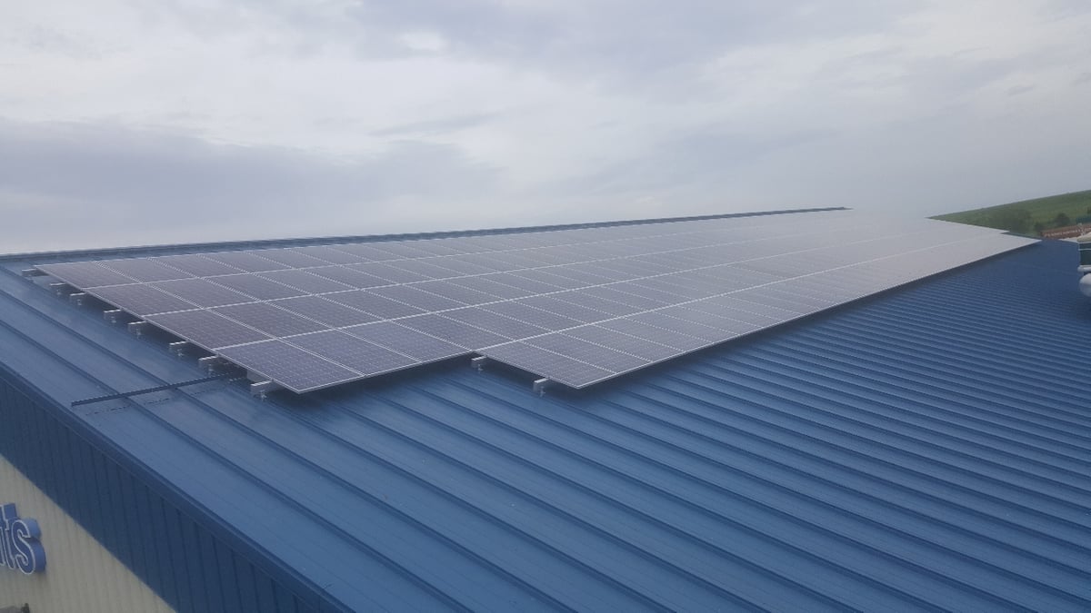 Commercial Roof Mount Solar Array in Coopersville, MI