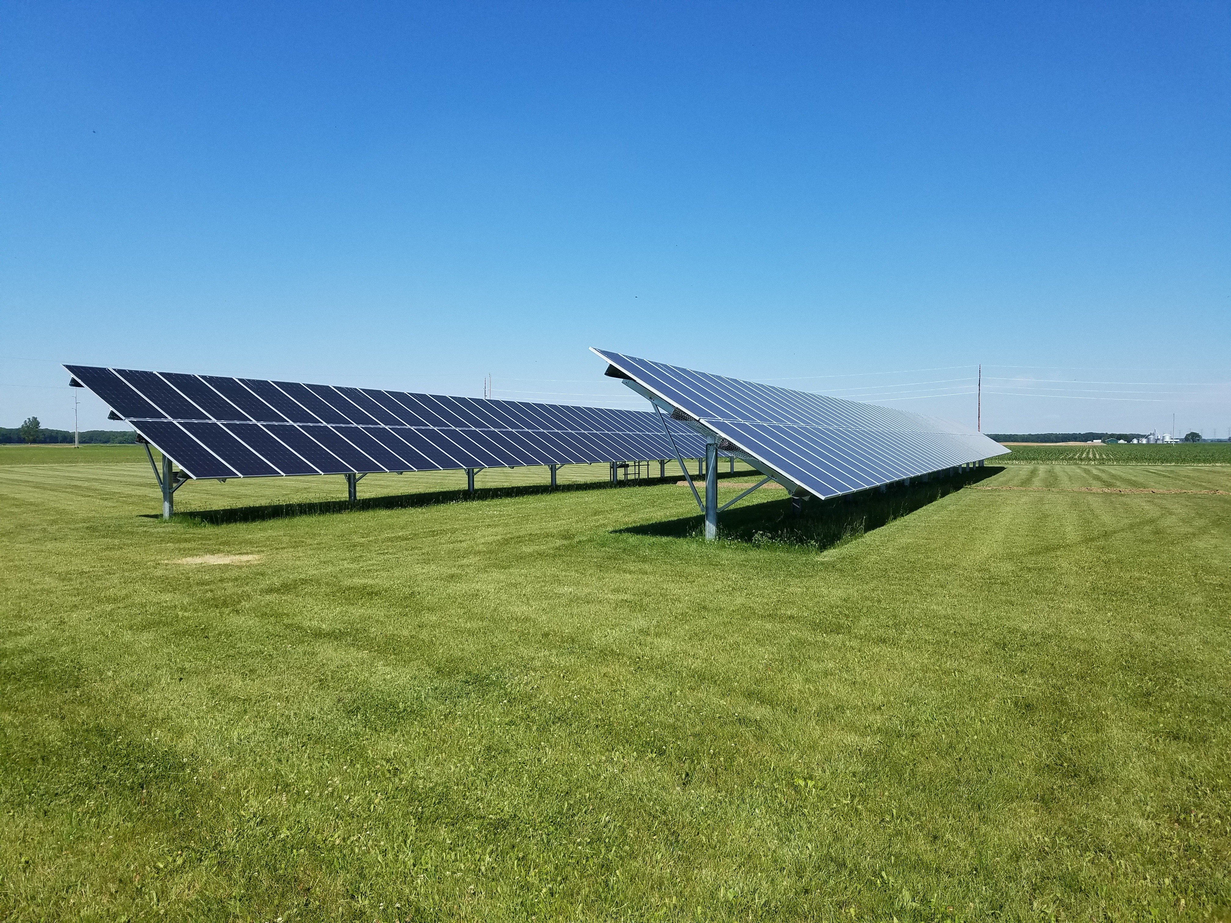 Agricultural solar array in Carson City, MI 