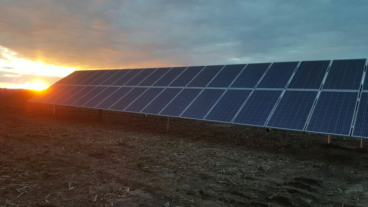 Agricultural Ground Mount Solar Array in Tolono, IL