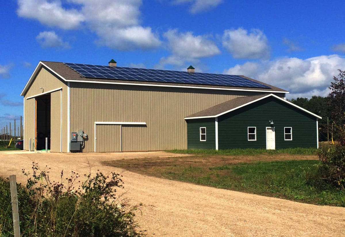 Agricultural solar in Coopersville, MI.
