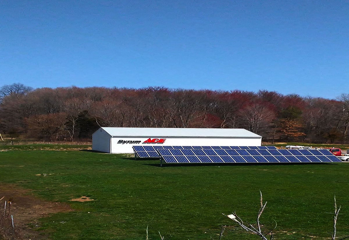 Agriculture solar panels in Leslie, MI.