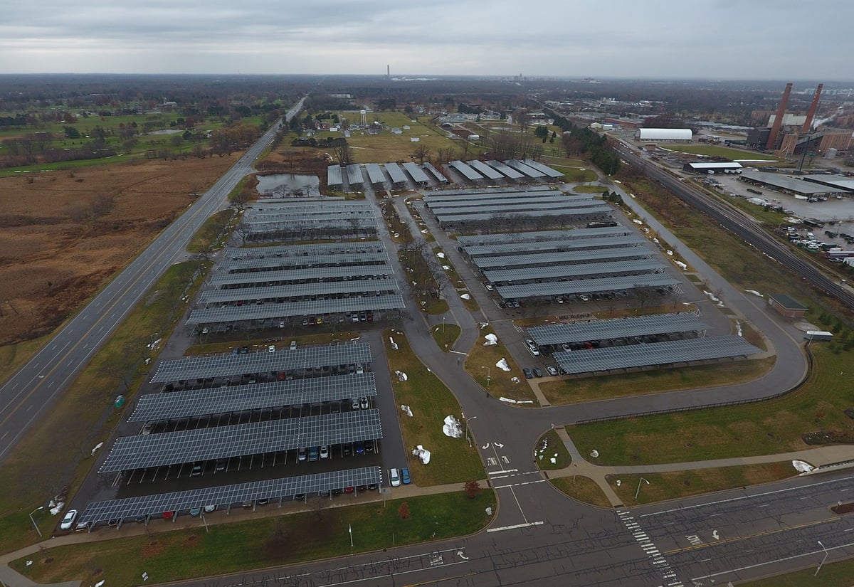 Commercial solar in East Lansing, MI.